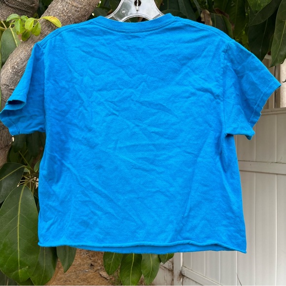 Disney Mickey Mouse & Friends blue graphic crop top t-shirt. - Picture 5 of 6